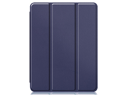 Premium Slim Synthetic Leather Flip Case with Stand for iPad Pro 11 3rd Gen (2021) - Midnight Blue