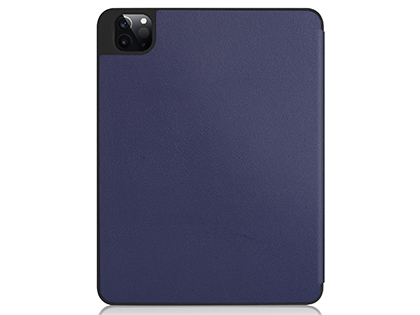 Premium Slim Synthetic Leather Flip Case with Stand for iPad Pro 11 3rd Gen (2021) - Midnight Blue