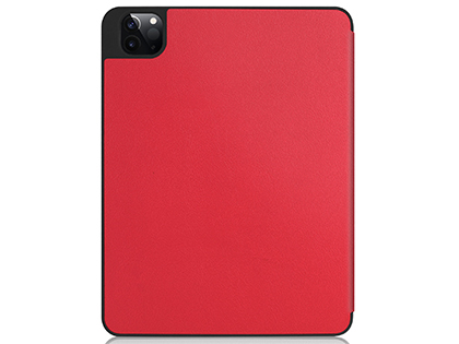 Premium Slim Synthetic Leather Flip Case with Stand for iPad Pro 11 3rd Gen (2021) - Red
