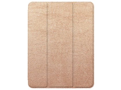 Premium Slim Synthetic Leather Flip Case with Pen holder for iPad Air2/Air - Rose Gold