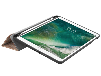 Premium Slim Synthetic Leather Flip Case with Pen holder for iPad Air2/Air - Rose Gold