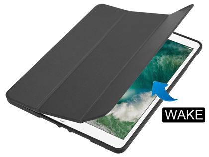 Premium Slim Synthetic Leather Flip Case with Pen holder for iPad Air2/Air - Black