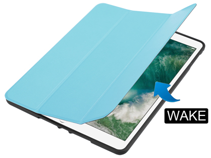 Premium Slim Synthetic Leather Flip Case with Pen holder for iPad Air2/Air - Sky Blue