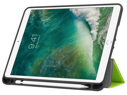 Premium Slim Synthetic Leather Flip Case with Pen holder for iPad Air2/Air - Green