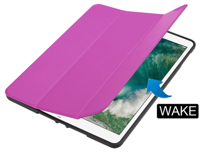 Premium Slim Synthetic Leather Flip Case with Pen holder for iPad Air2/Air - Purple