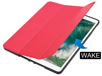 Premium Slim Synthetic Leather Flip Case with Pen holder for iPad Air2/Air - Red