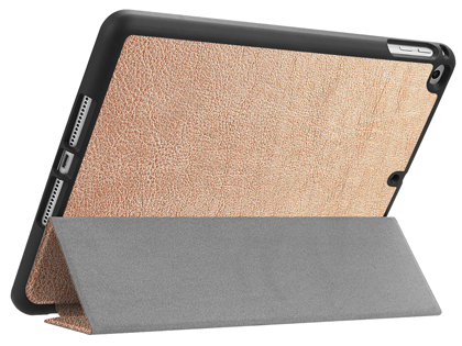 Premium Slim Synthetic Leather Flip Case with Pen holder for iPad 6th/5th Gen - Rose Gold Leather Flip Case
