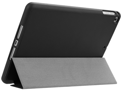 Premium Slim Synthetic Leather Flip Case with Pen holder for iPad 6th/5th Gen - Black Leather Flip Case