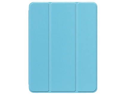 Premium Slim Synthetic Leather Flip Case with Pen holder for iPad 6th/5th Gen - Sky Blue