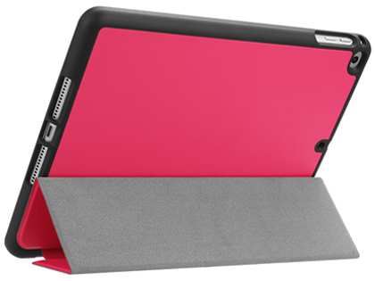 Premium Slim Synthetic Leather Flip Case with Pen holder for iPad 6th/5th Gen - Pink Leather Flip Case