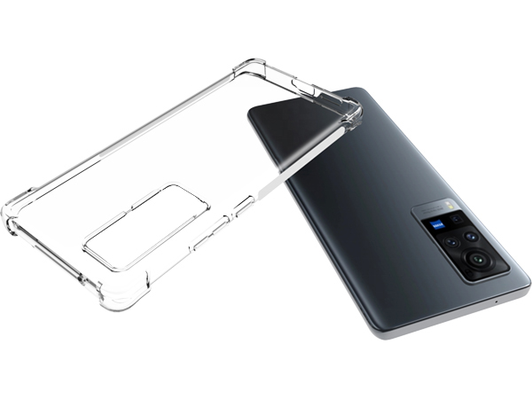 Gel Case with Bumper Edges for Vivo X60 Pro - Clear Soft Cover