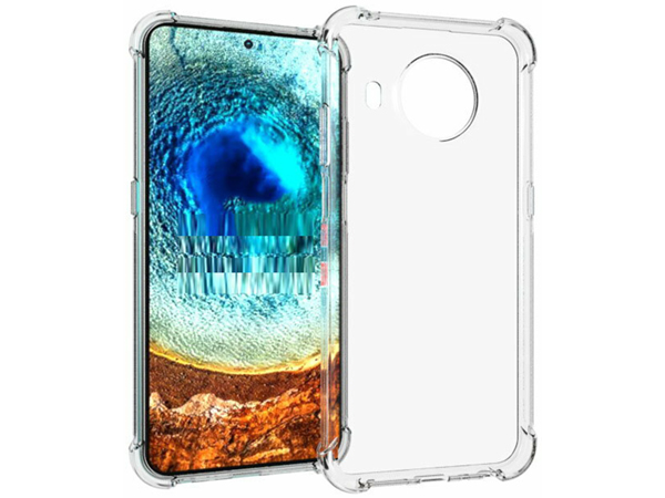 Gel Case with Bumper Edges for Nokia X20 - Clear Soft Cover
