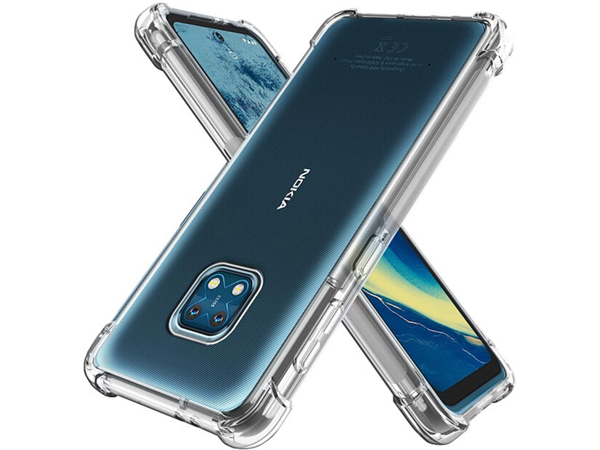 Gel Case with Bumper Edges for Nokia XR20 5G - Clear Soft Cover