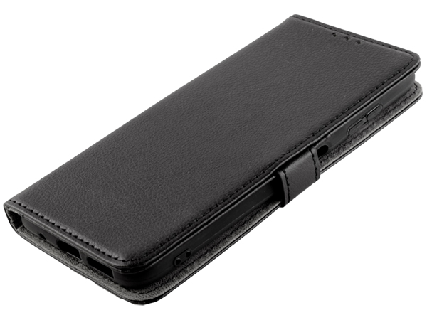 Synthetic Leather Wallet Case with Stand for Nokia G10 - Black