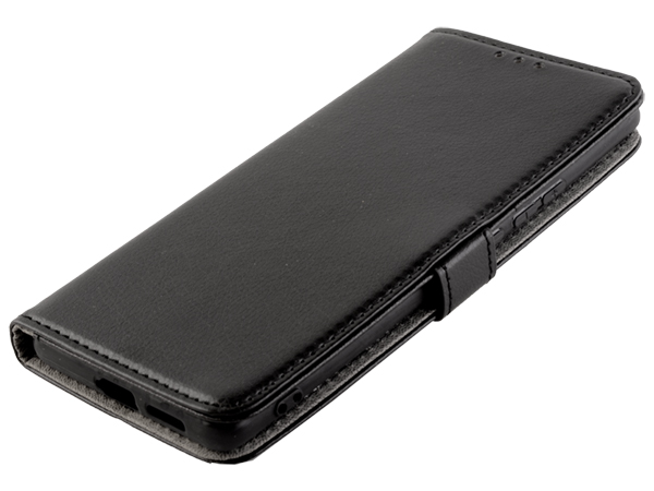 Synthetic Leather Wallet Case with Stand for vivo X60 Pro - Black