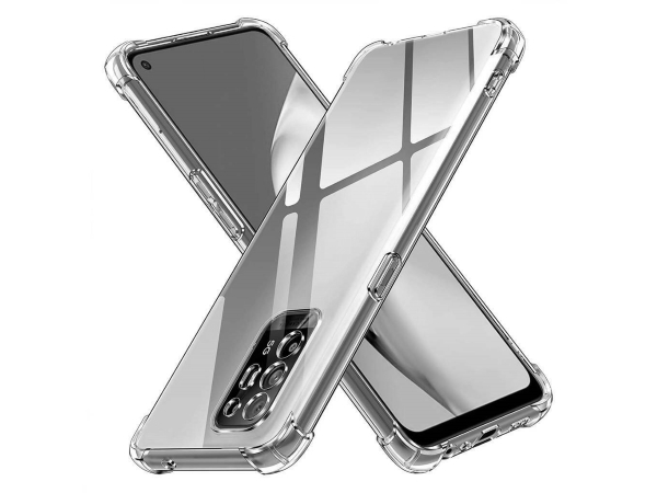 Gel Case with Bumper Edges for OPPO A94 5G - Clear Soft Cover