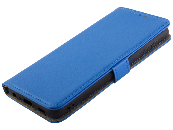Synthetic Leather Wallet Case with Stand for Samsung Galaxy A32 4G - Blue