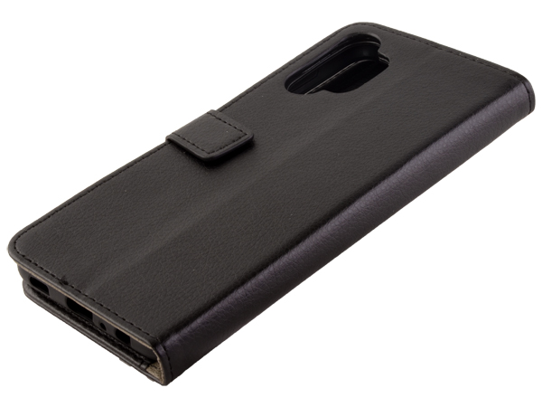 Synthetic Leather Wallet Case with Stand for Samsung Galaxy A32 4G - Black Leather Wallet Case