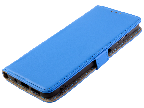 Synthetic Leather Wallet Case with Stand for Nokia G20 - Blue