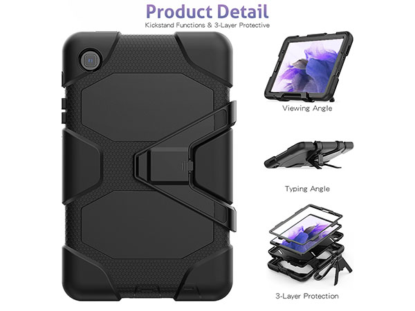 Rugged Case for Samsung Galaxy Tab A7 Lite 8.7 - Black