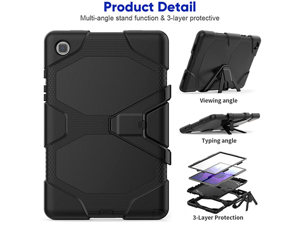 Rugged Case for Samsung Galaxy Tab A7 10.4 inches - Black