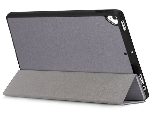 Premium Slim Synthetic Leather Flip Case with Stand for iPad 9th Gen 10.2 - Grey