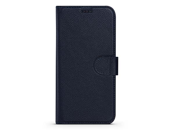 Premium Leather Wallet Case for Apple iPhone 13 Mini - Midnight Blue