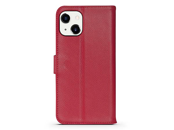 Premium Leather Wallet Case for Apple iPhone 13 Mini - Pink Leather Wallet Case