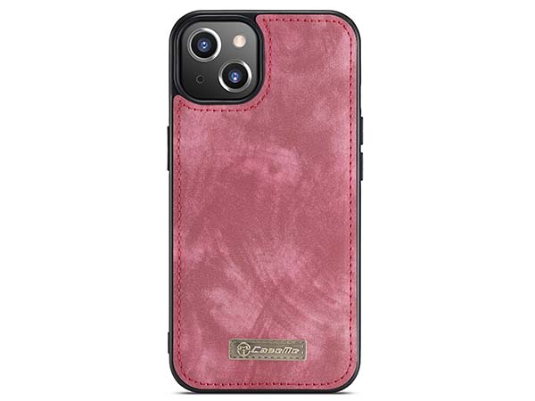 CaseMe 2-in-1 Synthetic Leather Wallet Case for iPhone 13 Mini - Pink/Blush