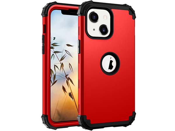 Defender Case for iPhone 13 Mini - Red Impact Case