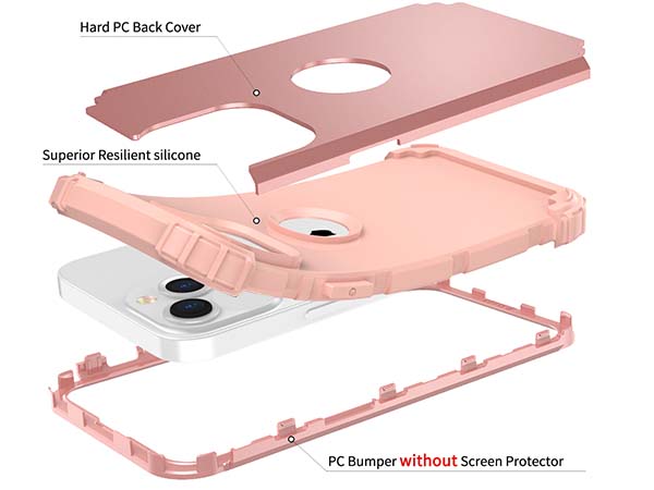 Defender Case for iPhone 13 Mini - Pink