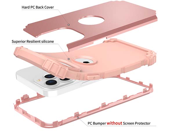 Defender Case for iPhone 13 Pro Max - Pink