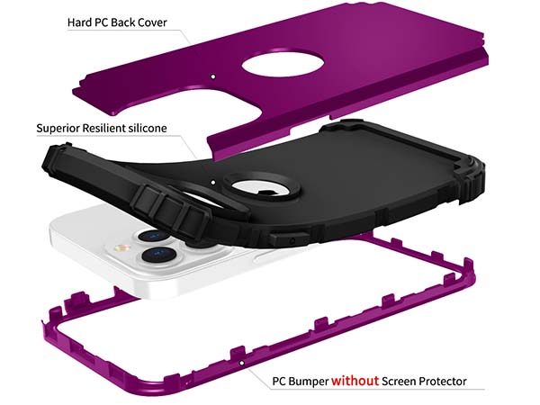 Defender Case for iPhone 13 Pro Max - Plum