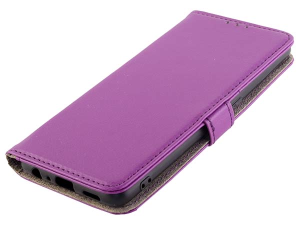 Synthetic Leather Wallet Case with Stand for OPPO A94 5G - Purple