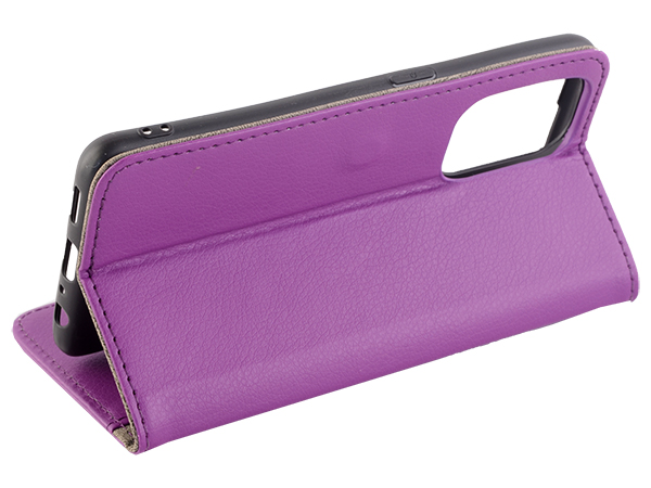 Synthetic Leather Wallet Case with Stand for OPPO A94 5G - Purple