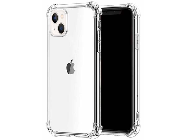 Gel Case with Bumper Edges for iPhone 13 - Clear Soft Cover