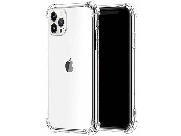 Gel Case with Bumper Edges for iPhone 13 Pro Max - Clear Soft Cover