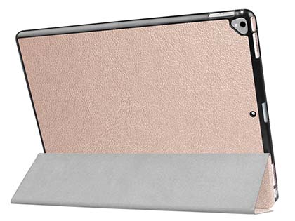 Premium Slim Synthetic Leather Flip Case with Stand for iPad Pro 12.9 - 2017 (2nd Gen) - Rose Gold
