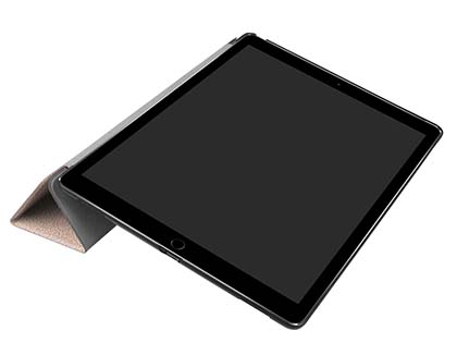 Premium Slim Synthetic Leather Flip Case with Stand for iPad Pro 12.9 - 2017 (2nd Gen) - Rose Gold