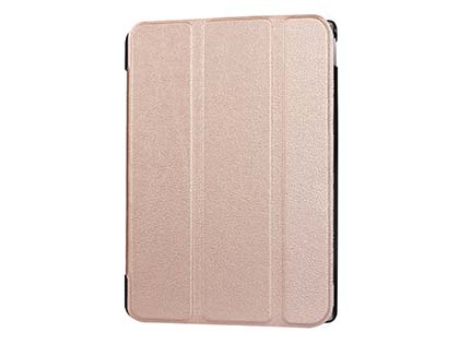 Premium Slim Synthetic Leather Flip Case with Stand for iPad Pro 12.9 - 2017 (2nd Gen) - Rose Gold