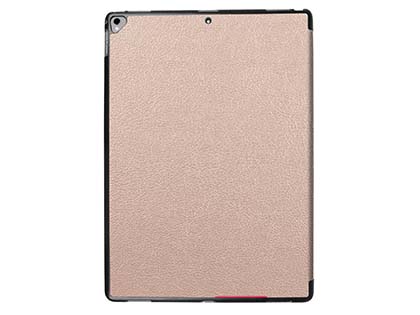 Premium Slim Synthetic Leather Flip Case with Stand for iPad Pro 12.9 - 2017 (2nd Gen) - Rose Gold