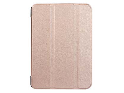 Premium Slim Synthetic Leather Flip Case with Stand for iPad Pro 12.9 - 2017 (2nd Gen) - Rose Gold