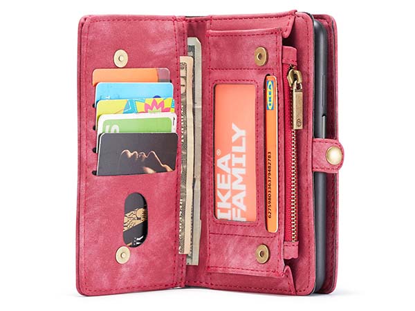 CaseMe 2-in-1 Synthetic Leather Wallet Case for Samsung Galaxy A32 5G - Pink/Blush