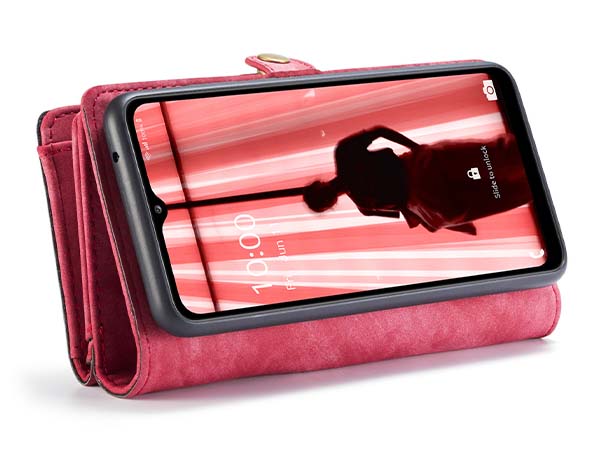 CaseMe 2-in-1 Synthetic Leather Wallet Case for Samsung Galaxy A32 5G - Pink/Blush