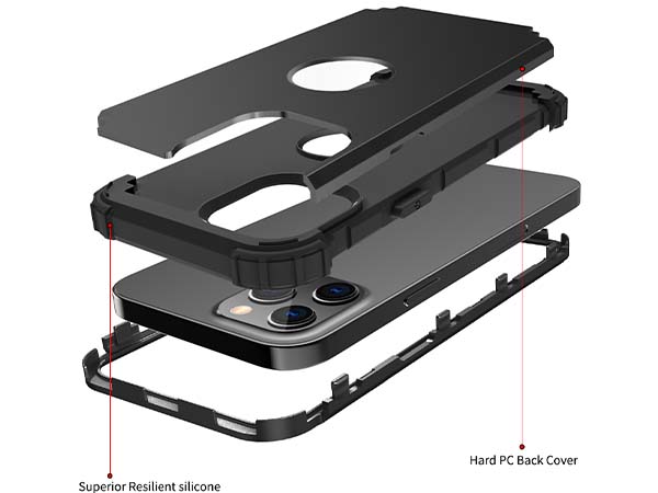 Defender Case for iPhone 12 Pro - Black
