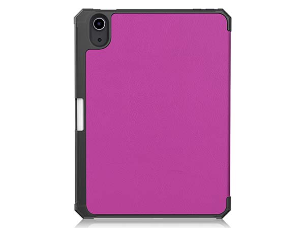Slim Synthetic Leather Case with Stand and Pen Holder for the iPad mini 6 (2021) - Purple