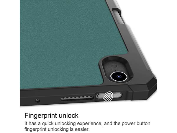Slim Synthetic Leather Case with Stand and Pen Holder for the iPad mini 6 (2021) - Teal