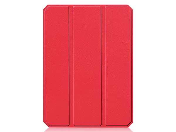 Slim Synthetic Leather Case with Stand and Pen Holder for the iPad mini 6 (2021) - Red