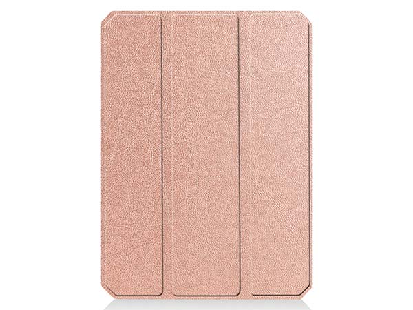 Slim Synthetic Leather Case with Stand and Pen Holder for the iPad mini 6 (2021) - Rose Gold