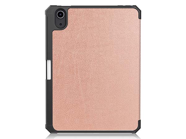 Slim Synthetic Leather Case with Stand and Pen Holder for the iPad mini 6 (2021) - Rose Gold